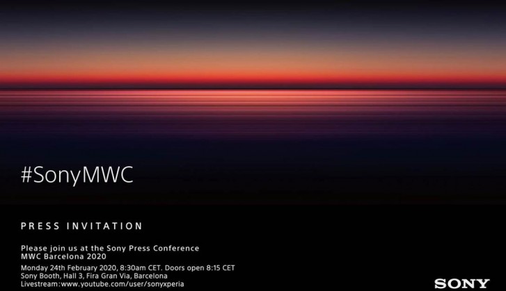 2月24日！索尼 MWC 2020 新機發布會時間確定