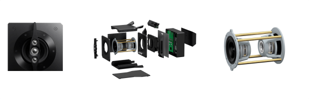 4)SA-Z1全新結構設計 I-Array高音揚聲器配置和日式手鼓結構的低音揚聲器